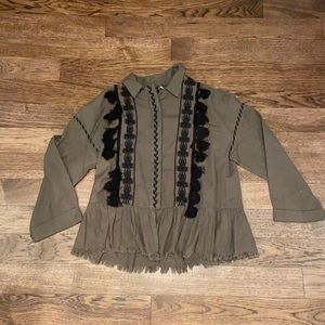 Zara Trf Collection Olive Jacket